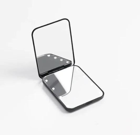 Rechargeable portable LED travel vanity mirror